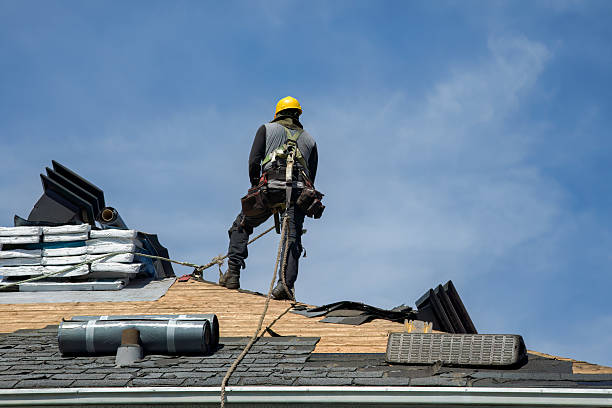 Professional Roof Replacement technician working in Greendell, NJ